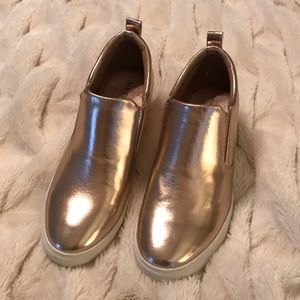 Madden Girls Pepee Wedge Sneakers - Rose Gold